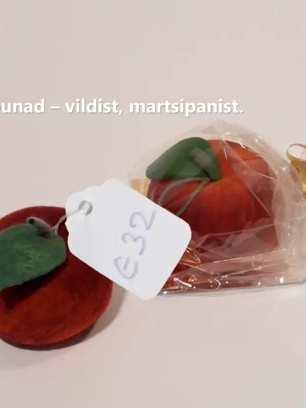Ehe-patt õunad, martsipan, vilt.