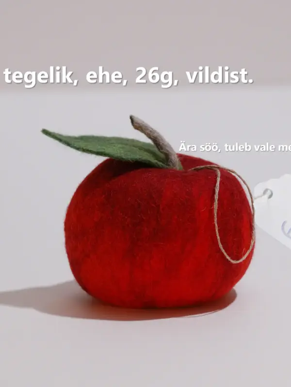 Õun-ehe – tegelik, ehe, 26g, vildist.